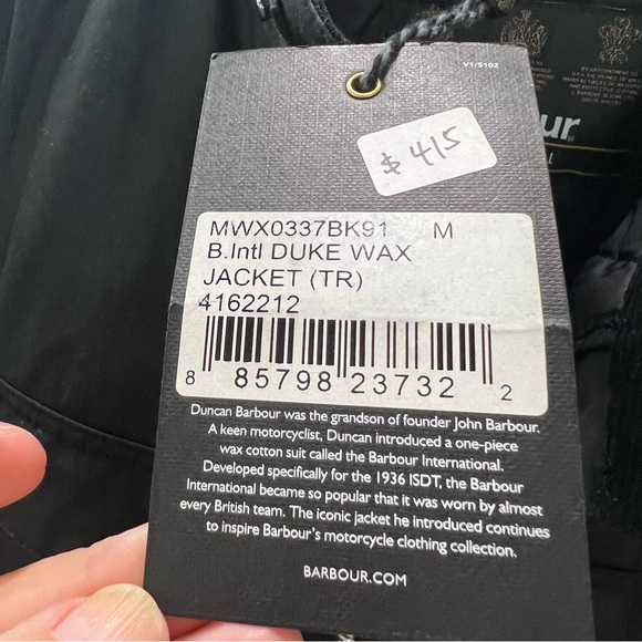 BARBOUR INTL DUKE WAX JACKET sz M & XXL - Picture 5 of 14